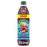 Robinsons Apple & Blackcurrant No Added Sugar Squash PMP 750ml (Case of 12)  Adomoo